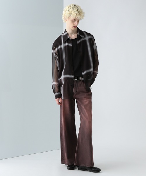 HARE(ハレ)の「アソートガラシアーシャツ(HARE)(シャツ/ブラウス・メンズ・ブラック/ホワイト/パープル/ブルー/グレー/ブラック系その他/チェック・FREE)」の11枚目の写真