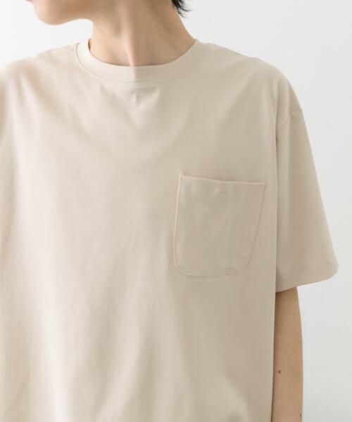 ITEMS URBANRESEARCH（アイテムズ アーバンリサーチ）の「Fine Cotton クルーネックポケットTシャツ（Tシャツ/カットソー・メンズ・ブラック/ベージュ/グリーン/ホワイト・SMALL/MEDIUM/LARGE）」の6枚目の写真