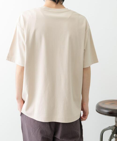 ITEMS URBANRESEARCH（アイテムズ アーバンリサーチ）の「Fine Cotton クルーネックポケットTシャツ（Tシャツ/カットソー・メンズ・ブラック/ベージュ/グリーン/ホワイト・SMALL/MEDIUM/LARGE）」の10枚目の写真