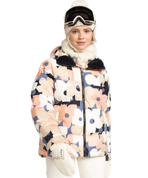 ROXY（ロキシー）の「ALOFTED PUFFY JK /ロキシースキースノーボードジャケット（マウンテンパーカー・レディース・ブルー/ベージュ・LARGE/MEDIUM/SMALL）」の6枚目の写真