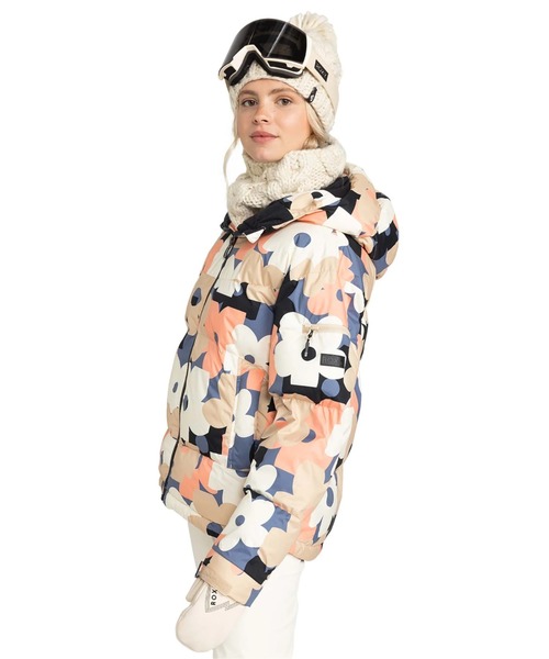 ROXY（ロキシー）の「ALOFTED PUFFY JK /ロキシースキースノーボードジャケット（マウンテンパーカー・レディース・ブルー/ベージュ・LARGE/MEDIUM/SMALL）」の7枚目の写真