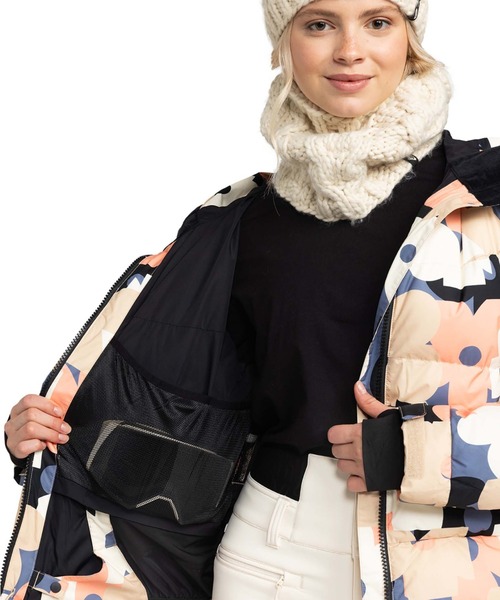 ROXY（ロキシー）の「ALOFTED PUFFY JK /ロキシースキースノーボードジャケット（マウンテンパーカー・レディース・ブルー/ベージュ・LARGE/MEDIUM/SMALL）」の12枚目の写真