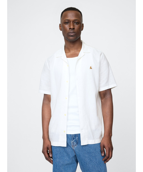 GAP(ギャップ)の「リネンブレンド バケーションシャツ ブラナンベア(シャツ/ブラウス・メンズ・ベージュ/ブラック/オフホワイト・S/M/L/XL/XS)」の4枚目の写真