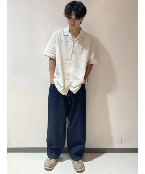 GAP(ギャップ)の「リネンブレンド バケーションシャツ ブラナンベア(シャツ/ブラウス・メンズ・ベージュ/ブラック/オフホワイト・S/M/L/XL/XS)」の8枚目の写真