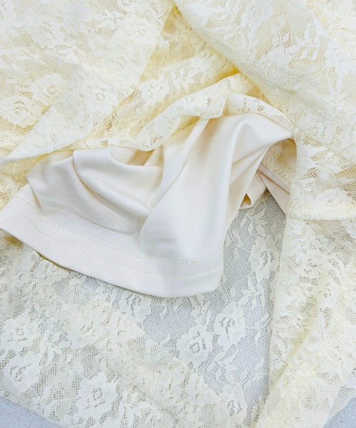 VIBGYOR(ヴィブジョー)の「【セット商品】フラワーモチーフ レースシアートップス ホルターネックキャミ(CZ)(Tシャツ/カットソー・レディース・アイボリー・MEDIUM/LARGE)」の15枚目の写真