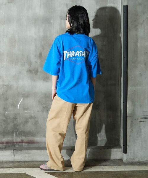 THRASHER(スラッシャー)の「DIAMOND LOGO S/S PIGMENT T-SHIRTS / スラッシャーダイヤモンドロゴピグメント半袖T-シャツ(Tシャツ/カットソー・メンズ・ブルー/ブラック×イエロー/ブラック×ホワイト/ブラウン・MEDIUM/LARGE/X-LARGE)」の10枚目の写真