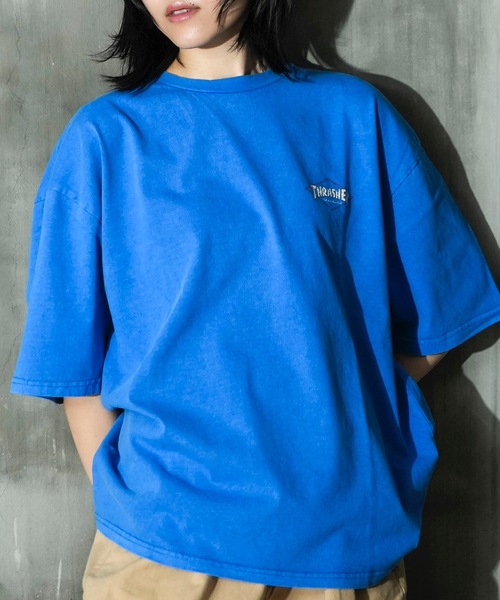 THRASHER(スラッシャー)の「DIAMOND LOGO S/S PIGMENT T-SHIRTS / スラッシャーダイヤモンドロゴピグメント半袖T-シャツ(Tシャツ/カットソー・メンズ・ブルー/ブラック×イエロー/ブラック×ホワイト/ブラウン・MEDIUM/LARGE/X-LARGE)」の14枚目の写真