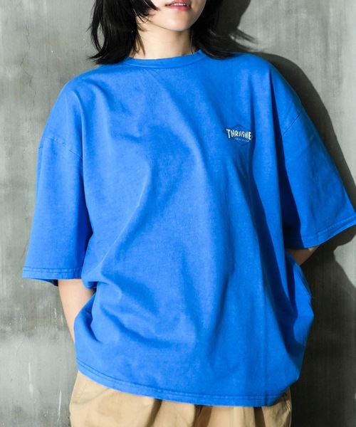 THRASHER(スラッシャー)の「DIAMOND LOGO S/S PIGMENT T-SHIRTS / スラッシャーダイヤモンドロゴピグメント半袖T-シャツ(Tシャツ/カットソー・メンズ・ブルー/ブラック×イエロー/ブラック×ホワイト/ブラウン・MEDIUM/LARGE/X-LARGE)」の17枚目の写真