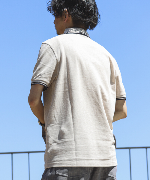 FRED PERRY（フレッドペリー）の「FRED PERRY / フレッドペリー M3600 TWIN TIPPED（ポロシャツ・メンズ・ライトブルー/ブラック/アイボリー/レッド・LARGE/MEDIUM）」の11枚目の写真