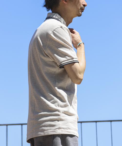 FRED PERRY（フレッドペリー）の「FRED PERRY / フレッドペリー M3600 TWIN TIPPED（ポロシャツ・メンズ・ライトブルー/ブラック/アイボリー/レッド・LARGE/MEDIUM）」の12枚目の写真