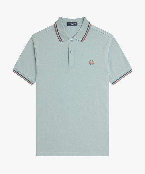 FRED PERRY（フレッドペリー）の「FRED PERRY / フレッドペリー M3600 TWIN TIPPED（ポロシャツ・メンズ・ライトブルー/ブラック/アイボリー/レッド・LARGE/MEDIUM）」の19枚目の写真