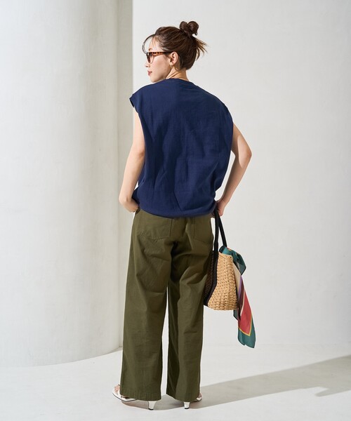 セール】限定展開 ガゼット 付き ノースリーブ Tシャツ（Tシャツ