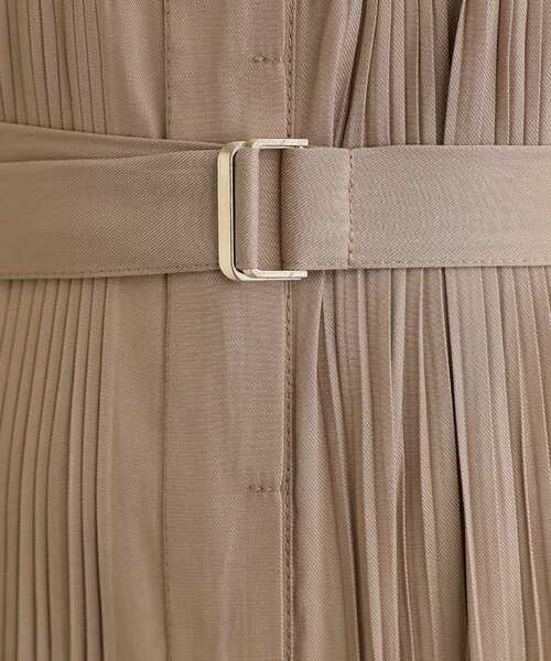 grove（グローブ）の「贅沢プリーツが華やかなシャンブレープリーツワンピース（ワンピース・レディース・ベビーピンク/ブラウン系/ネイビー/ブラック・02/03/01/04/05）」の12枚目の写真