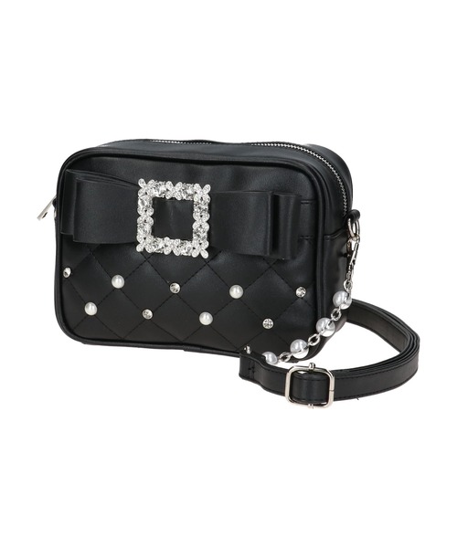 お嬢さんビジューリボンショルダーバッグ（ショルダーバッグ）｜NOEMIE（ノエミー）