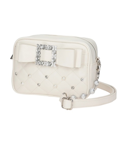 お嬢さんビジューリボンショルダーバッグ（ショルダーバッグ）｜NOEMIE（ノエミー）