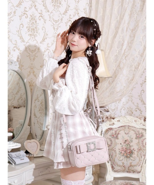 お嬢さんビジューリボンショルダーバッグ（ショルダーバッグ）｜NOEMIE（ノエミー）