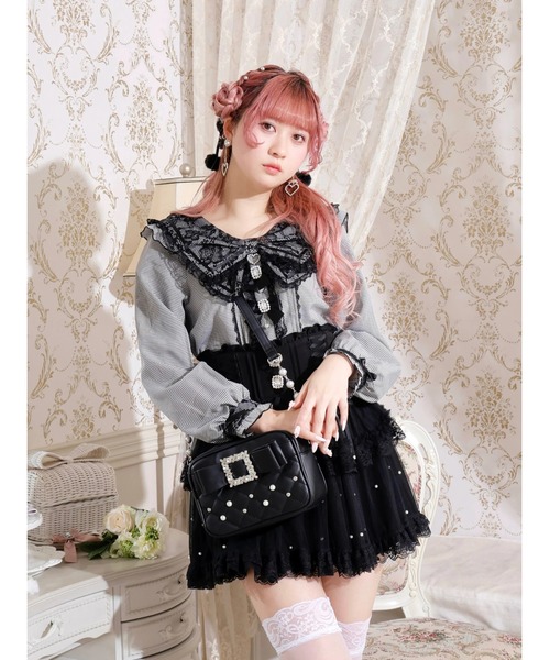 お嬢さんビジューリボンショルダーバッグ（ショルダーバッグ）｜NOEMIE（ノエミー）