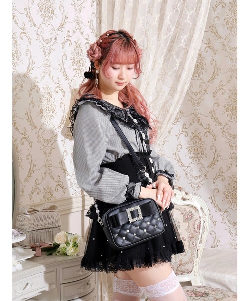 お嬢さんビジューリボンショルダーバッグ（ショルダーバッグ）｜NOEMIE（ノエミー）