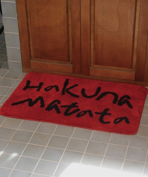 Made in I（メイドインアイ）の「HakunaMatata ラグ（ラグ/マット・レディース・ブルー/アイボリー/レッド・FREE）」の15枚目の写真