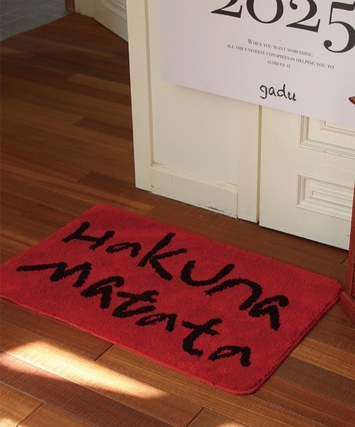 Made in I（メイドインアイ）の「HakunaMatata ラグ（ラグ/マット・レディース・ブルー/アイボリー/レッド・FREE）」の20枚目の写真