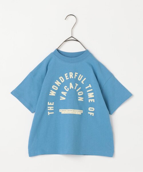 p.premier(ピードットプルミエ)の「We love VACATION2柄シンプルロゴ半袖Tシャツ(Tシャツ/カットソー・キッズ・ブラウン/グリーン/レッド/ベージュ/チャコール/イエロー/ブルー/アイボリー・80/90/100/110/120/130/140)」の22枚目の写真