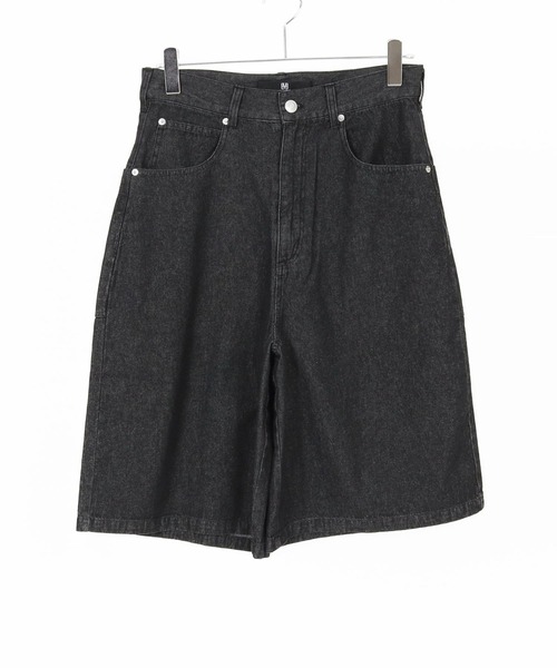 CAMBIO(カンビオ)の「mp13685-8.5ozワイドデニムショーツ(デニムパンツ・メンズ・ブラック/ネイビー・XL/L/M)」の18枚目の写真