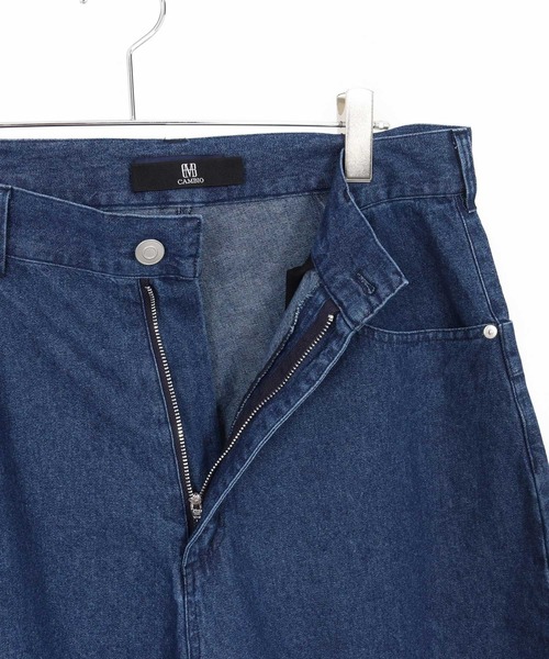 CAMBIO(カンビオ)の「mp13685-8.5ozワイドデニムショーツ(デニムパンツ・メンズ・ブラック/ネイビー・XL/L/M)」の11枚目の写真