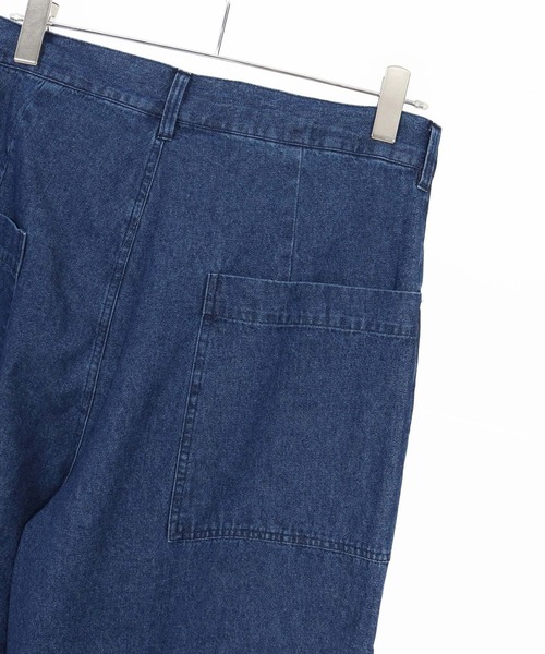 CAMBIO(カンビオ)の「mp13685-8.5ozワイドデニムショーツ(デニムパンツ・メンズ・ブラック/ネイビー・XL/L/M)」の6枚目の写真
