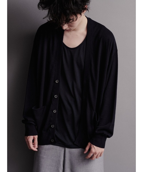 DIGAWEL(ディガウェル)の「Cashmere knit sleeveless/Midsommar(BODHI×DIGAWEL)(ニット/セーター・メンズ・ネイビー/ブラック・FREE)」の3枚目の写真