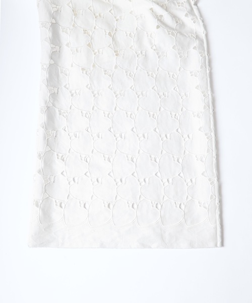 HOLIDAY（ホリデイ）の「HEART LACE SUPER WIDE PANTS ハートレーススーパーワイドパンツ（その他パンツ・レディース・ホワイト/ブラック・ONE SIZE）」の15枚目の写真