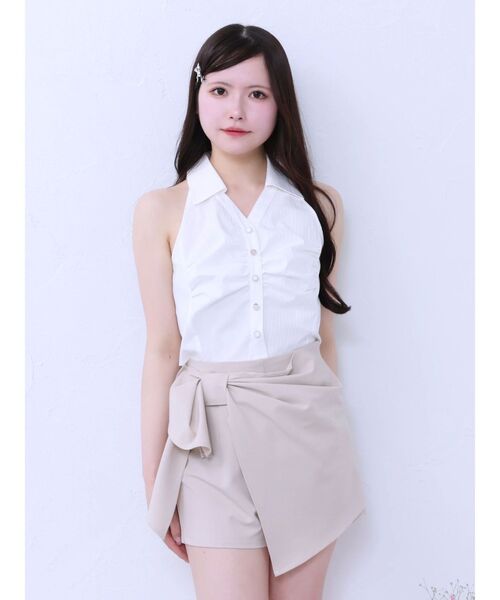 EATME（イートミー）の「リボンラップショートパンツ（その他パンツ・レディース・グレー/ベージュ/ブラック・MEDIUM/SMALL）」の17枚目の写真