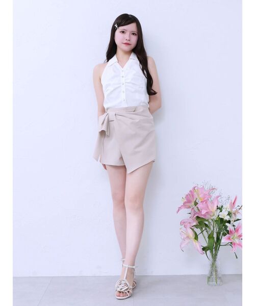 EATME（イートミー）の「リボンラップショートパンツ（その他パンツ・レディース・グレー/ベージュ/ブラック・MEDIUM/SMALL）」の19枚目の写真