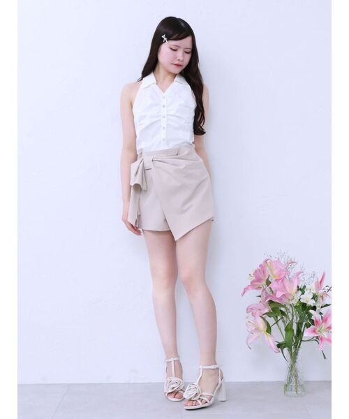 EATME（イートミー）の「リボンラップショートパンツ（その他パンツ・レディース・グレー/ベージュ/ブラック・MEDIUM/SMALL）」の20枚目の写真