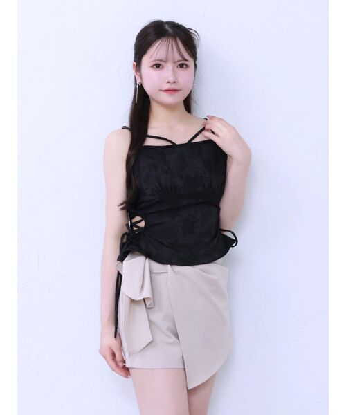 EATME（イートミー）の「リボンラップショートパンツ（その他パンツ・レディース・グレー/ベージュ/ブラック・MEDIUM/SMALL）」の21枚目の写真