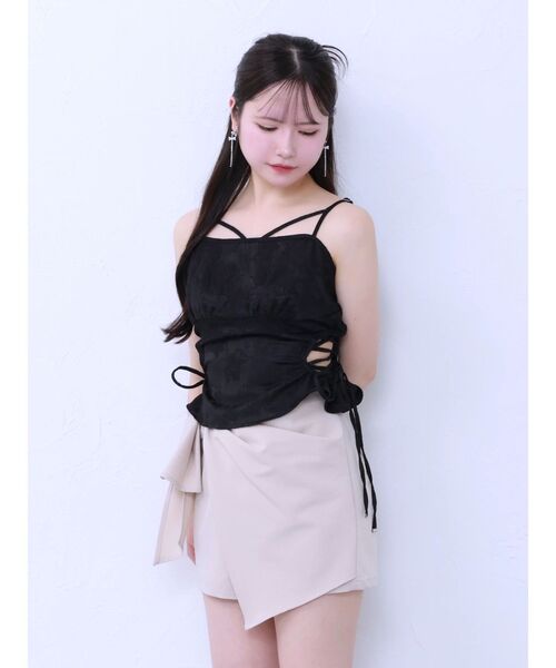 EATME（イートミー）の「リボンラップショートパンツ（その他パンツ・レディース・グレー/ベージュ/ブラック・MEDIUM/SMALL）」の22枚目の写真