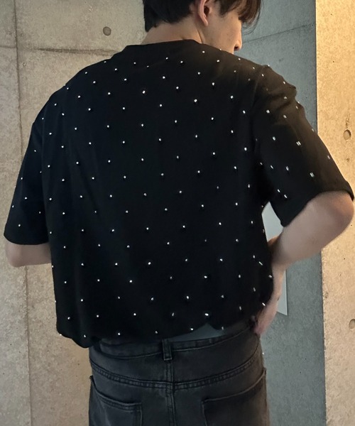Otte（オッテ）の「コリアンラメTシャツ（Tシャツ/カットソー・メンズ・ブラック・LARGE/MEDIUM）」の8枚目の写真