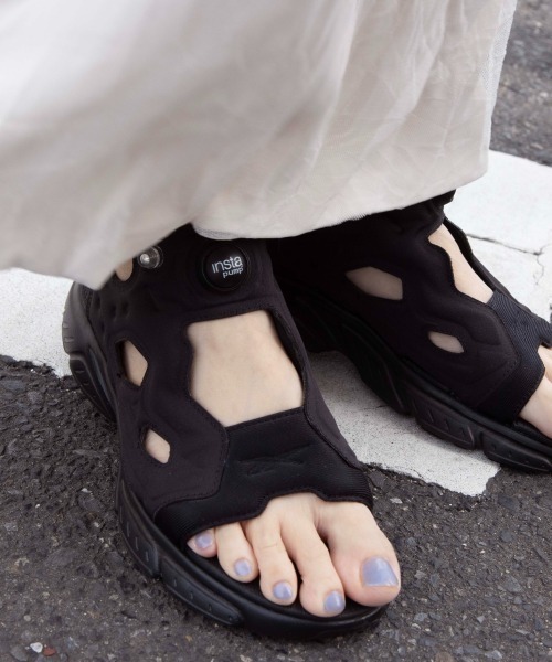 【希少・美品】インスタポンプ ブラック スポーツサンダル 26cm インスタ ポンプフューリー サンダル / INSTAPUMP FURY SANDAL