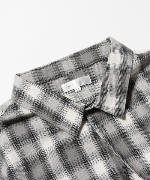 ROOPTOKYO（ループトウキョウ）の「ルーズシルエット オンブレチェック LS 長袖シャツ（シャツ/ブラウス・メンズ・ネイビー/ブラック/グレー・M）」の22枚目の写真