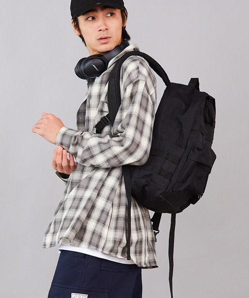 ROOPTOKYO（ループトウキョウ）の「ルーズシルエット オンブレチェック LS 長袖シャツ（シャツ/ブラウス・メンズ・ネイビー/ブラック/グレー・M）」の13枚目の写真