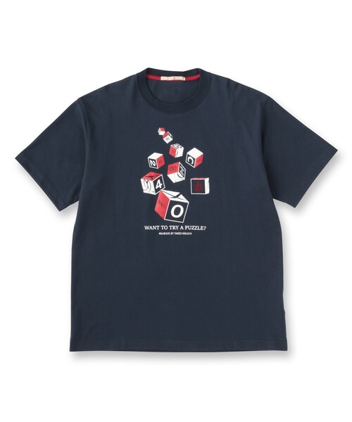 40ｃｔ＆525（フォーティーカラッツアンドゴーニーゴ）の「【Sサイズ～】キューブグラフィック半袖Tシャツ（Tシャツ/カットソー・メンズ・ブラック/ホワイト/ブルー系その他・01/02/03/04）」の4枚目の写真