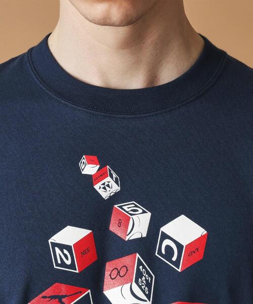 40ｃｔ＆525（フォーティーカラッツアンドゴーニーゴ）の「【Sサイズ～】キューブグラフィック半袖Tシャツ（Tシャツ/カットソー・メンズ・ブラック/ホワイト/ブルー系その他・01/02/03/04）」の8枚目の写真