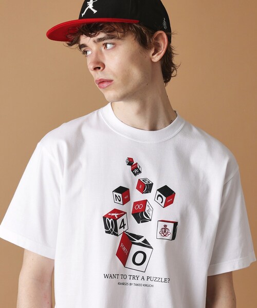 40ｃｔ＆525（フォーティーカラッツアンドゴーニーゴ）の「【Sサイズ～】キューブグラフィック半袖Tシャツ（Tシャツ/カットソー・メンズ・ブラック/ホワイト/ブルー系その他・01/02/03/04）」の11枚目の写真