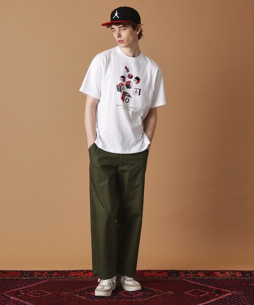 40ｃｔ＆525（フォーティーカラッツアンドゴーニーゴ）の「【Sサイズ～】キューブグラフィック半袖Tシャツ（Tシャツ/カットソー・メンズ・ブラック/ホワイト/ブルー系その他・01/02/03/04）」の13枚目の写真