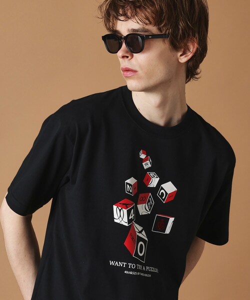 40ｃｔ＆525（フォーティーカラッツアンドゴーニーゴ）の「【Sサイズ～】キューブグラフィック半袖Tシャツ（Tシャツ/カットソー・メンズ・ブラック/ホワイト/ブルー系その他・01/02/03/04）」の15枚目の写真