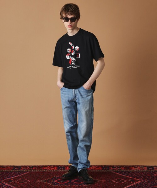 40ｃｔ＆525（フォーティーカラッツアンドゴーニーゴ）の「【Sサイズ～】キューブグラフィック半袖Tシャツ（Tシャツ/カットソー・メンズ・ブラック/ホワイト/ブルー系その他・01/02/03/04）」の17枚目の写真