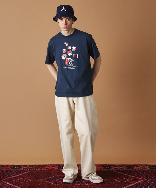 40ｃｔ＆525（フォーティーカラッツアンドゴーニーゴ）の「【Sサイズ～】キューブグラフィック半袖Tシャツ（Tシャツ/カットソー・メンズ・ブラック/ホワイト/ブルー系その他・01/02/03/04）」の21枚目の写真