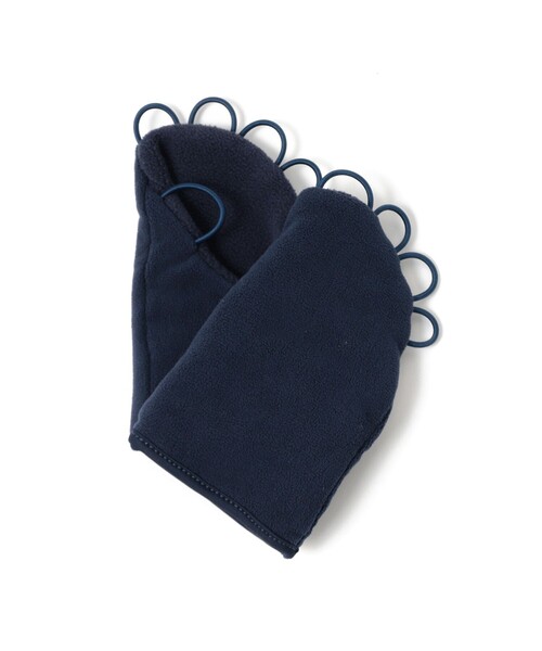 BEAMS GOLF（ビームスゴルフ）の「B.G.THREE / ALL-TIME フリース ハンド ウォーマー（手袋・メンズ・ブラック/ネイビー・ONE SIZE）」の2枚目の写真