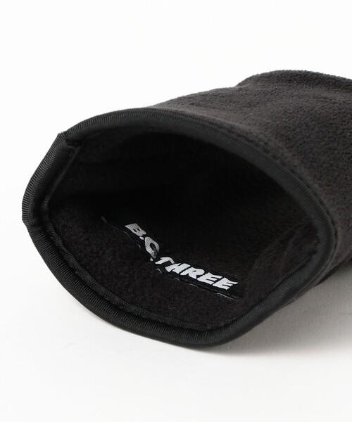 BEAMS GOLF（ビームスゴルフ）の「B.G.THREE / ALL-TIME フリース ハンド ウォーマー（手袋・メンズ・ブラック/ネイビー・ONE SIZE）」の5枚目の写真