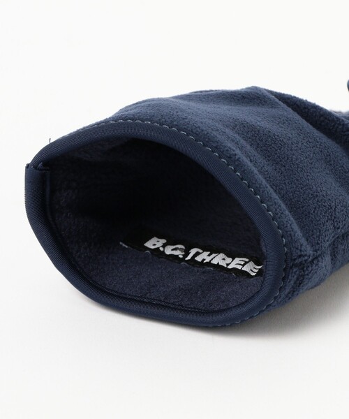 BEAMS GOLF（ビームスゴルフ）の「B.G.THREE / ALL-TIME フリース ハンド ウォーマー（手袋・メンズ・ブラック/ネイビー・ONE SIZE）」の8枚目の写真
