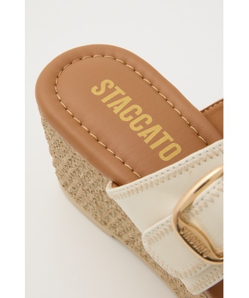 STACCATO（スタッカート）の「ウェスタンライトウェッジソールミュール（サンダル・レディース・ベージュ/ホワイト・22.5cm/23.0cm/23.5cm/24.0cm/24.5cm）」の11枚目の写真